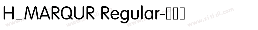 H_MARQUR Regular字体转换